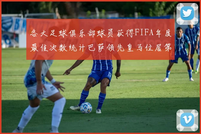 各大足球俱乐部球员获得FIFA年度最佳次数统计巴萨领先皇马位居第二